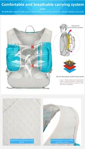 Panneau arrière respirant à trois couches avec maille 3D et mousse pour sacs de randonnée