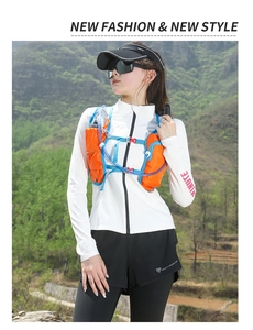 Outdoor hydration vest for running and cycling featuring an integrated water tube system