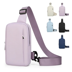 Waterproof Oxford Cloth Chest Bag Unisex Lightweight Multifunctional Sling Crossbody Shoulder Bag Travel Outdoor Sports