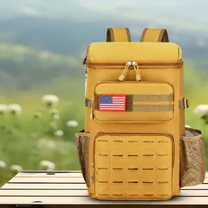 Zaino termico tattico color kaki per escursioni all'aperto campeggio e picnic all'aperto