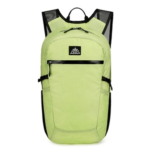 Lightweight foldable outdoor hiking backpack in neon green with waterproof nylon material