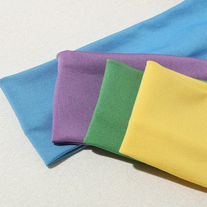 Breathable candy-colored elastic sports headbands in four vibrant colors for gym and yoga