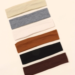Elastic Non-Slip Sports Hairbands Ribbed Knit Sweatbands For Yoga Fitness Running Women Men Minimalist Turban Headbands