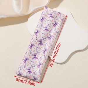 Detailed size measurement of cartoon bear headband showing 20.5cm length and 6cm width