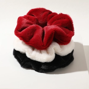 Elastici per Capelli in Peluche Autunno Inverno Donna Pelliccia Sintetica Alta Elasticità Fasce Morbide Accessori per Capelli