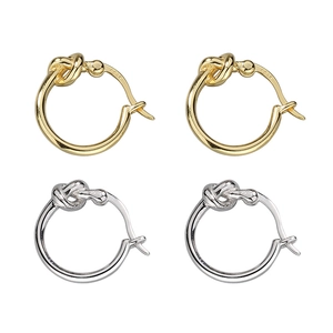 Minimalistische S925 sterling zilveren knoopoorringen in goud- en zilverkleur