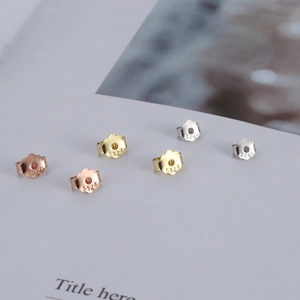 925 Sterling Silver Earring Backs Butterfly Clutches Earring Stoppers For Jewelry Making Findings Gold Platinum Rose Gold