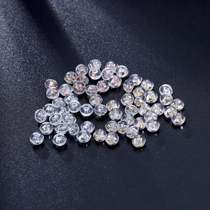 Fermoirs de boucles d'oreilles en argent S925 et silicone, finitions or et argent