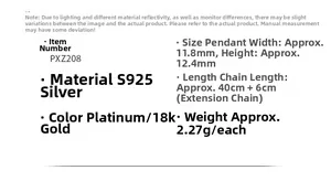 Detailed size specifications for S925 sterling silver spinning windmill necklace pendant