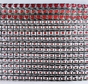 Detailsicht verschiedener italienischer Edelstahl-Charms für individuelle Armbänder