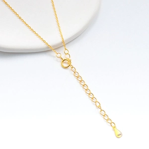 S925 sterling silver bubble letter necklace with lobster clasp and adjustable tail chain