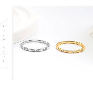 Detaillierte Makroansicht von S925 Sterlingsilber Ringen mit Mikro-Pave-Zirkonia Steinen