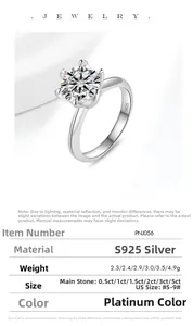 Detailansicht der S925 Sterlingsilber Ringschiene mit authentischer Metall-Punze