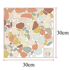 30x30cm creative colorful terrazzo stone pattern wall sticker for DIY home background decor