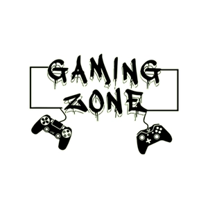 Glow-in-the-dark Gaming Zone wall decal with PlayStation and Xbox controller silhouettes