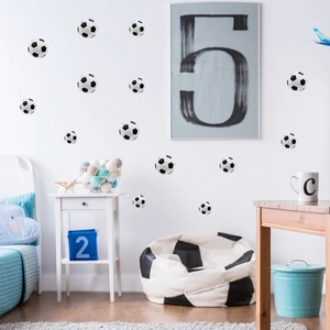 Autocollants Muraux Football Décalcomanies PVC Auto-Adhésifs Amovibles Décoration Pour Chambre D'Enfant Chambre Sport Fan Maison Décor