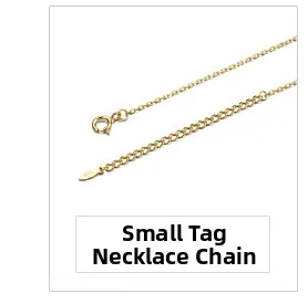 Close-up of S925 sterling silver gold-plated chain with adjustable clasp and logo tag