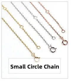 Detailed macro view of S925 silver necklace chains in gold, silver, and rose gold finishes