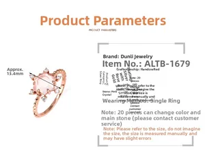 Nahaufnahme von S925 Sterlingsilber Ring in Roségold mit sternförmigem rosa Quarzstein