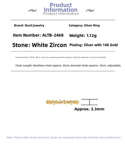 Dettaglio dell'anello a spiga in argento 925 largo 3,3 mm con pietre di zircone bianco