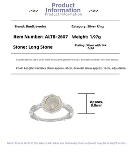 Detailed macro view of 925 silver ring with labradorite stone and vine carvings