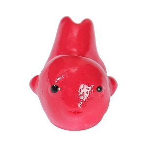 Miniature bright red resin goldfish figurine for aquarium landscape or micro-decoration