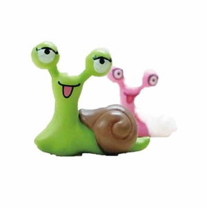 Cute PVC cartoon snail miniature figurines for moss micro-landscape and succulent decoration