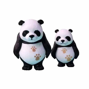 Creative panda figurine set for micro landscape DIY gardening and desktop decoration