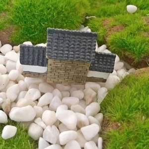 Miniature Chinese ancient city wall gate for succulent bonsai and DIY micro landscape decor