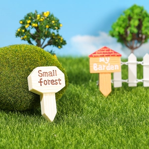 Μικροσκοπικές πινακίδες κήπου Small Forest και My Garden για διακόσμηση γλάστρας