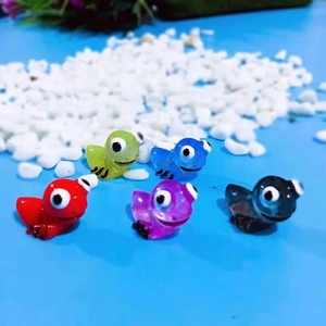 Mini Resin Cartoon Animal Figurine Micro Landscape Decoration Cute Ant Frog Fish Statue Fairy Garden DIY Accessories Home Desktop Ornament