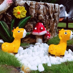 Figurines de cerf miniatures en résine pour paysage de mousse et décor de pots de fleurs