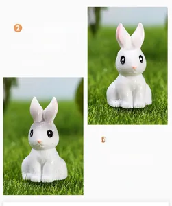 Detail showing the inner steel wire structure and durable plastic fur texture of the rabbit