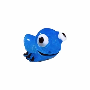 Cute resin blue fish figurine for moss landscape decor, Dory inspired cartoon ornament