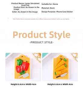 Close-up of resin refrigerator magnets featuring realistic pepper and carrot designs