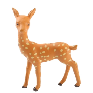 Realistic spotted deer figurine for moss landscape and succulent bonsai decoration