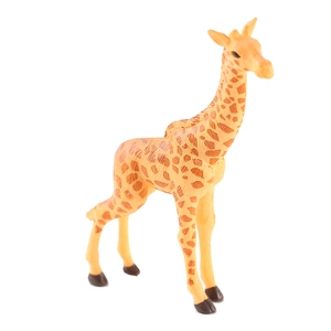 Realistic giraffe animal figurine for micro landscapes and home desktop decoration