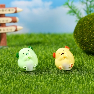 Cute cartoon mini dragon resin figurines for micro landscape and desktop garden decor