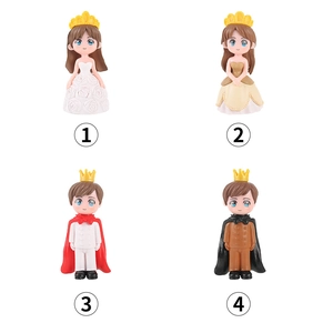 Miniatur Prinz und Prinzessin Harzfiguren Set für Tortendeko und Mikrolandschaften Deko