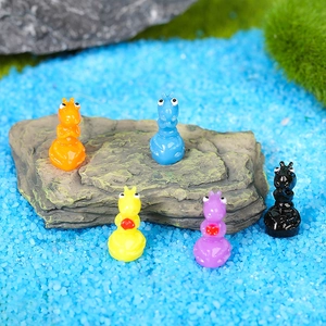 Miniature resin insect figurines set with big eyes for micro landscape and bonsai decoration