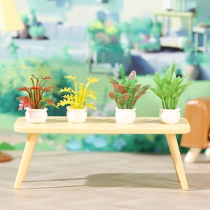 Miniatur Simulation Topfpflanzen Puppenhaus Dekor Mikrolandschaft Harz Grünzeug Schreibtisch Ornamente Zubehör Kleiner Bonsai