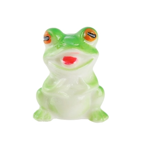 Miniature resin frog figurine for micro landscape DIY bonsai garden decoration
