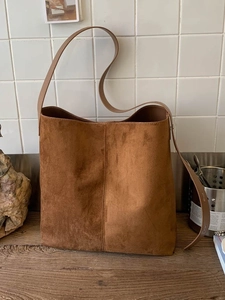 Damen Wildleder Große Kapazität Tragetasche Böhmisch Retro Schultertasche Leopardenmuster Mattiert Lässig Minimalistische Handtasche
