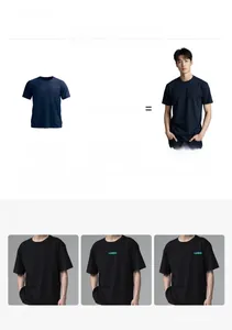 Guide présentant les options de sérigraphie personnalisées pour t-shirts hommes à col rond