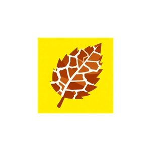 Detailed view of square scarf with giraffe pattern leaf print and yellow backdrop