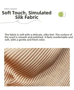 Macro detail of soft champagne satin fabric with elegant accordion pleat texture