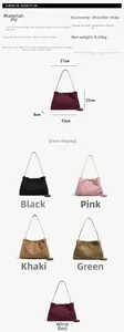Detailed size specifications and color options for the vintage Boston commuter handbag