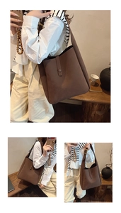 Detailed view of vintage dark brown suede tote bag in a minimalist indoor setting