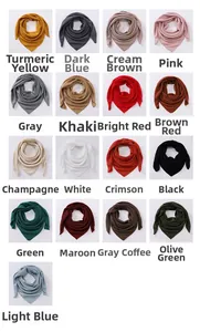 Grid display of solid cotton linen scarves showing various colors and ribbed textures