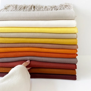 Solid color cashmere-feel scarf with fringe, available in multiple warm autumn colors